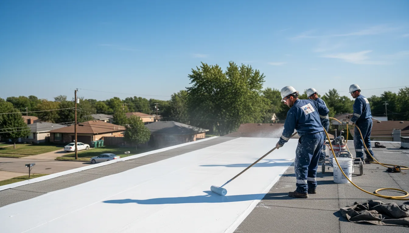 Commercial roof coating in Bellwood, IL near me